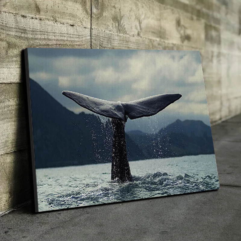 Modern abstract sculptures-Whale Tail Canvas Set