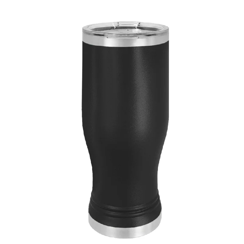 Double-insulated travel tumblers-Custom 14oz Stainless Steel Pilsner Tumbler