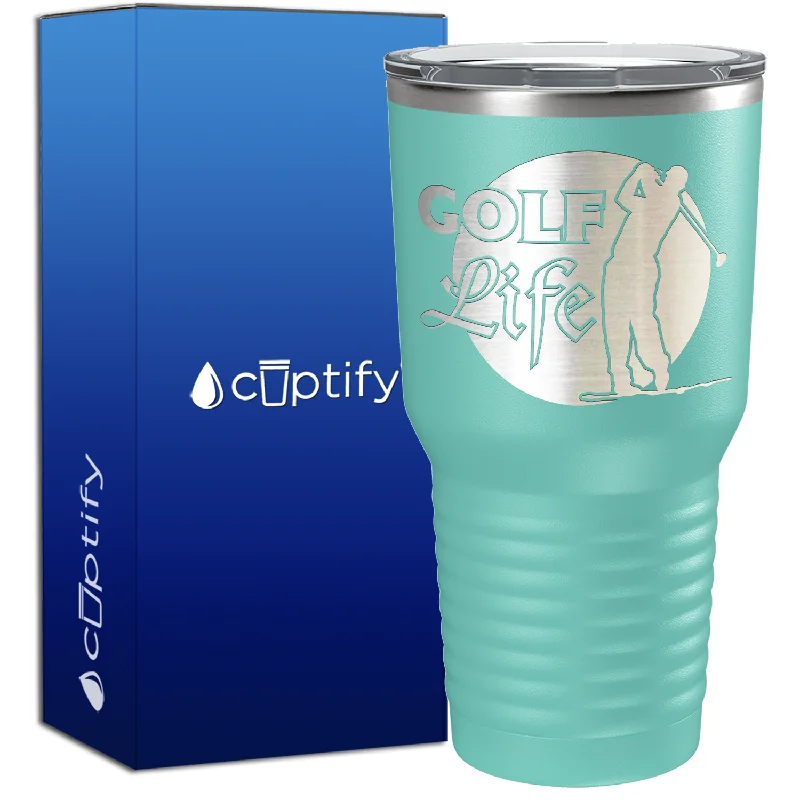 Eco-friendly bamboo cups-Golf Life 30oz Golf Tumbler