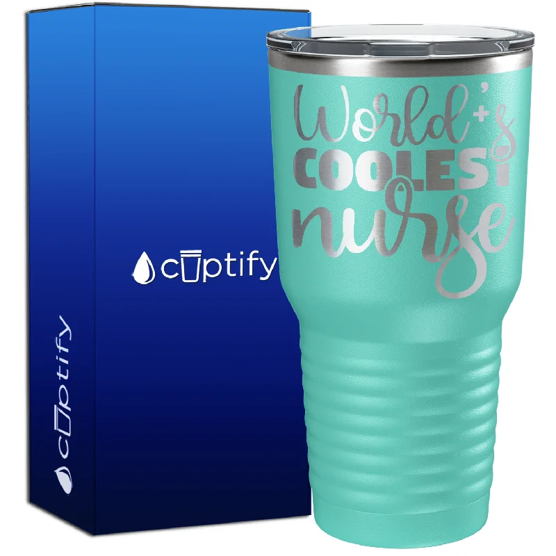 Spill-proof kids’ cups-World's Coolest Nurse 30oz Nurse Tumbler